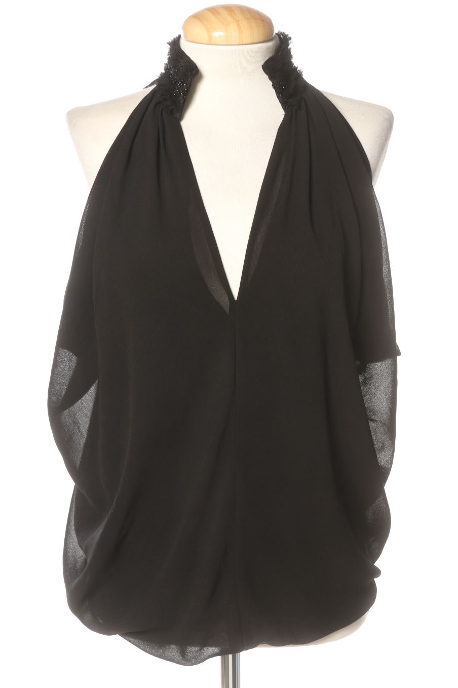 Blouse à manches courtes Mango de la taille S, de couleur noir