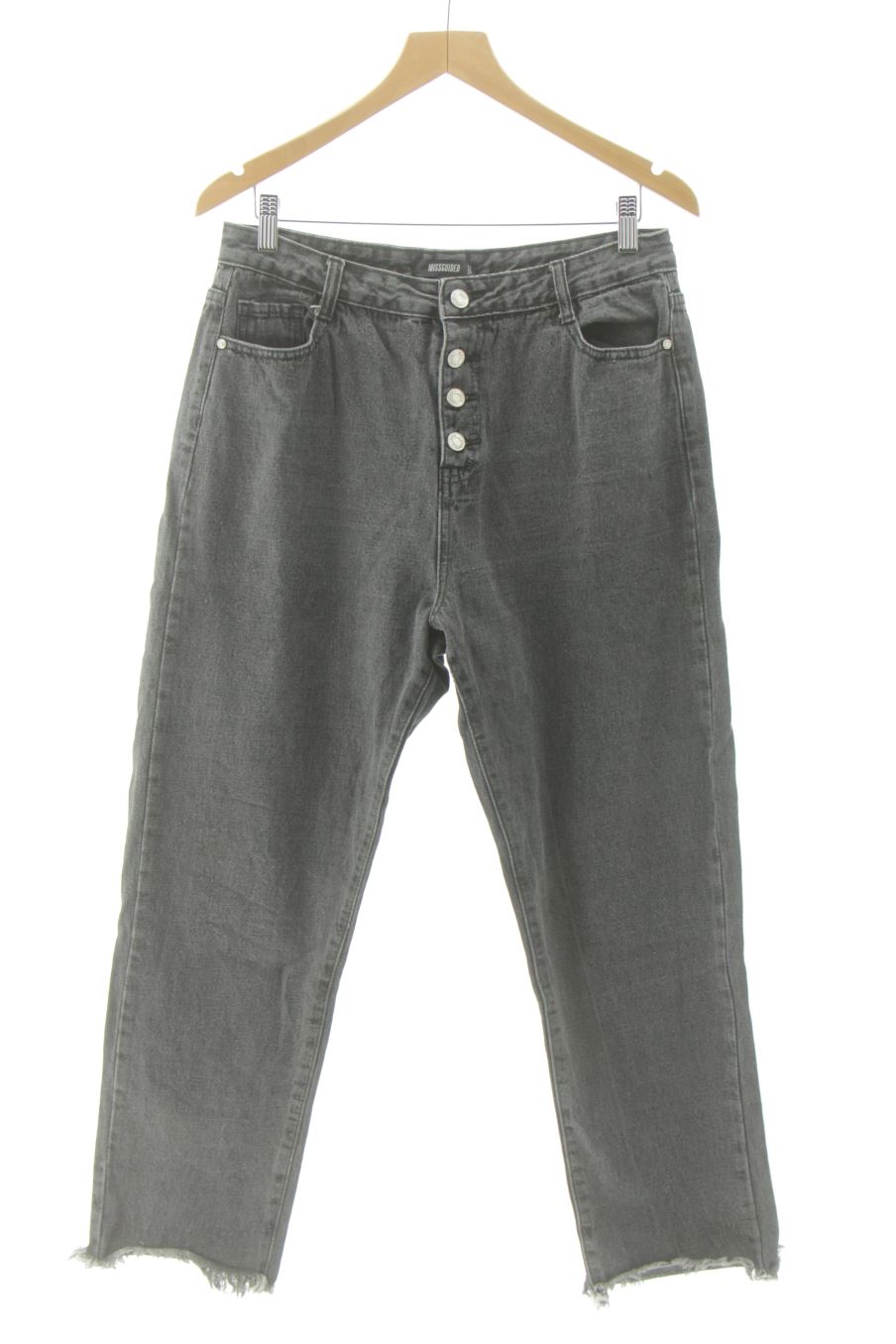 Vaquero de MISSGUIDED de la talla 44, de color negro de ropa vaquera