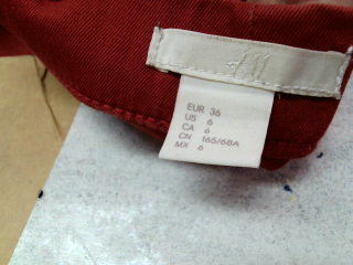 Jeans H&M de la taille 36, de couleur orange de denim