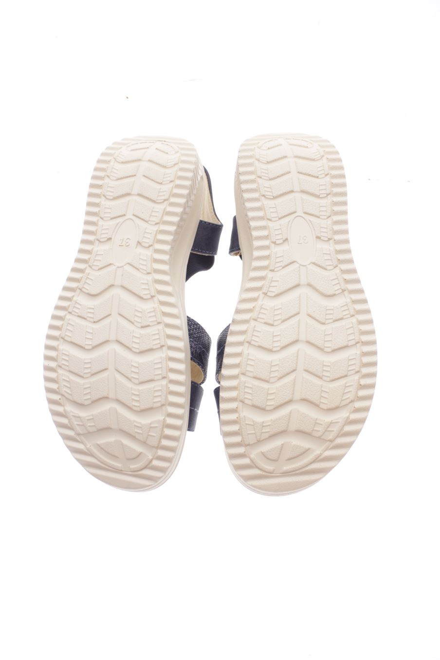 Sandalias planas de comfeet de la talla 37, de color azul de
