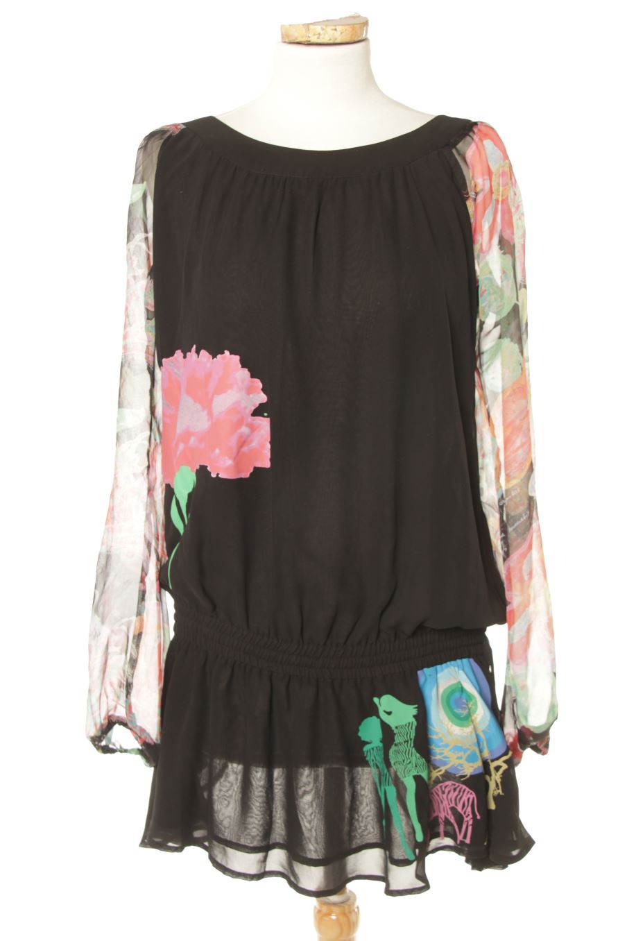 Robe casual Desigual de la taille M, de couleur noir