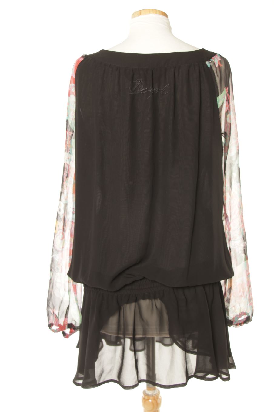 Robe casual Desigual de la taille M, de couleur noir