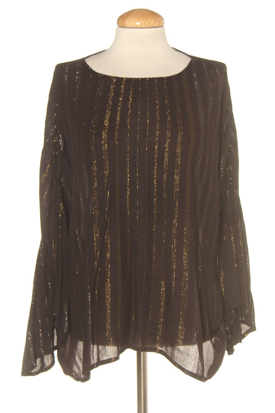 Blouse à manches longues Amichi de la taille XL, de couleur rayures