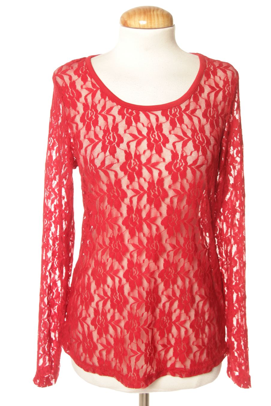 Blusa de manga larga de PERCENTIL de la talla M, de color rojo