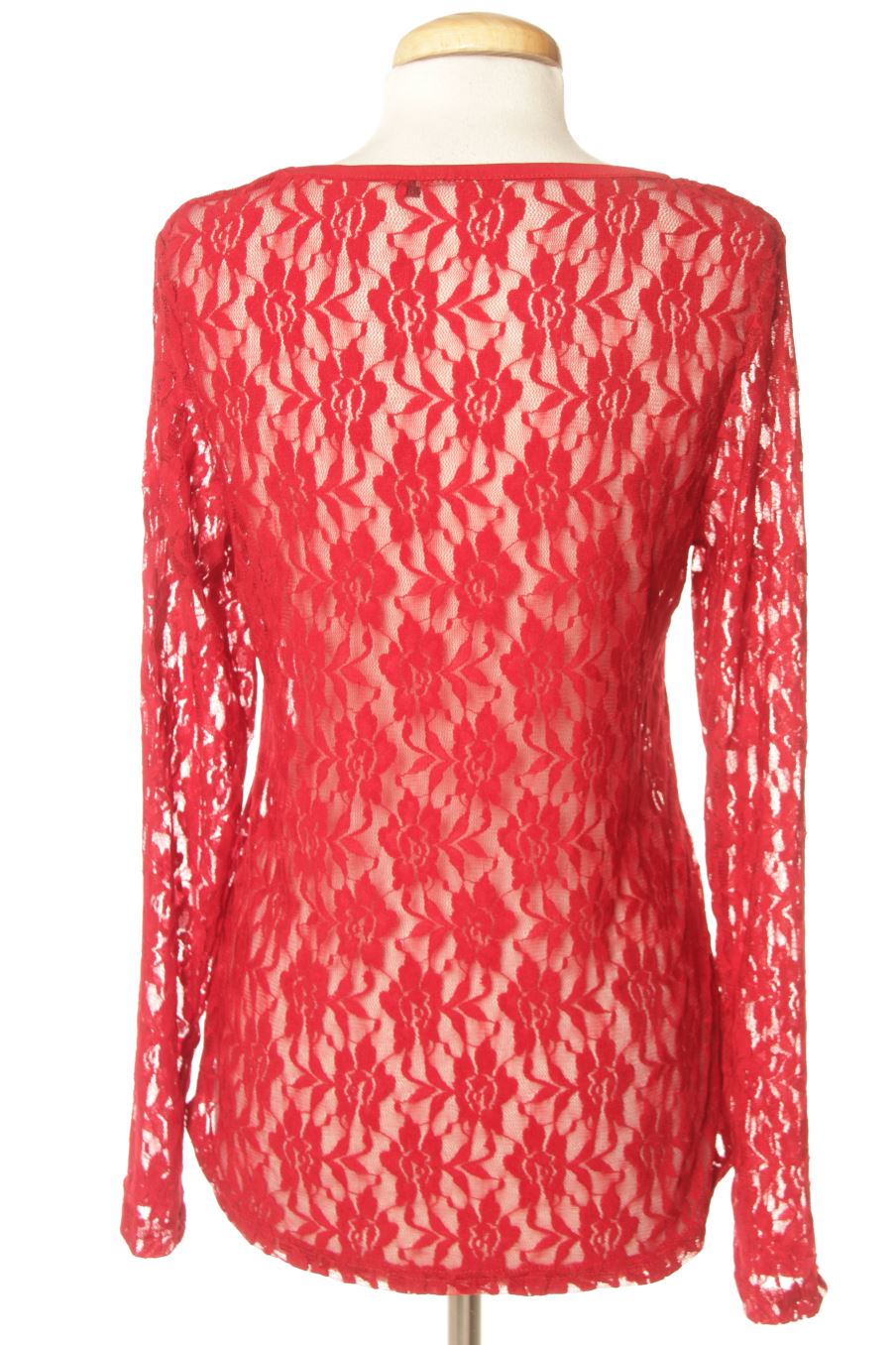 Blusa de manga larga de PERCENTIL de la talla M, de color rojo