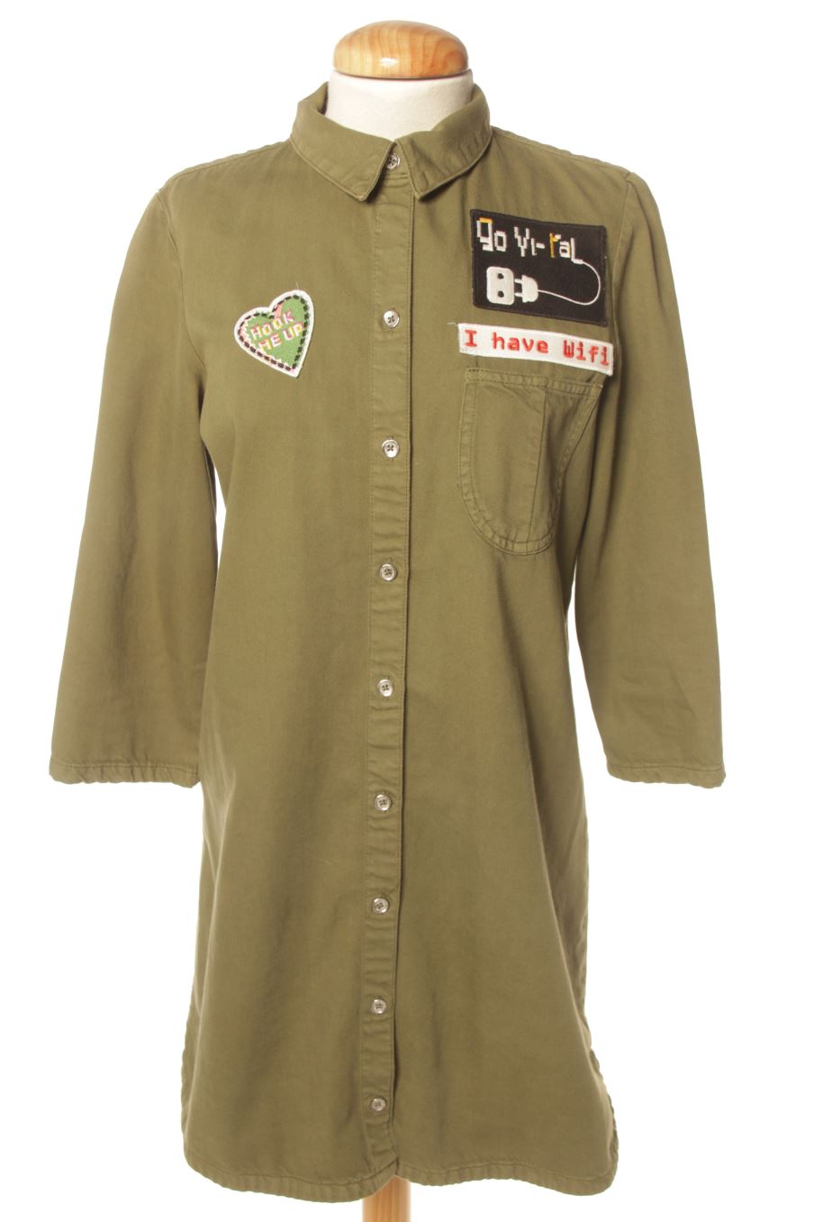 Robe casual trf (ZARA) de la taille S, de couleur vert