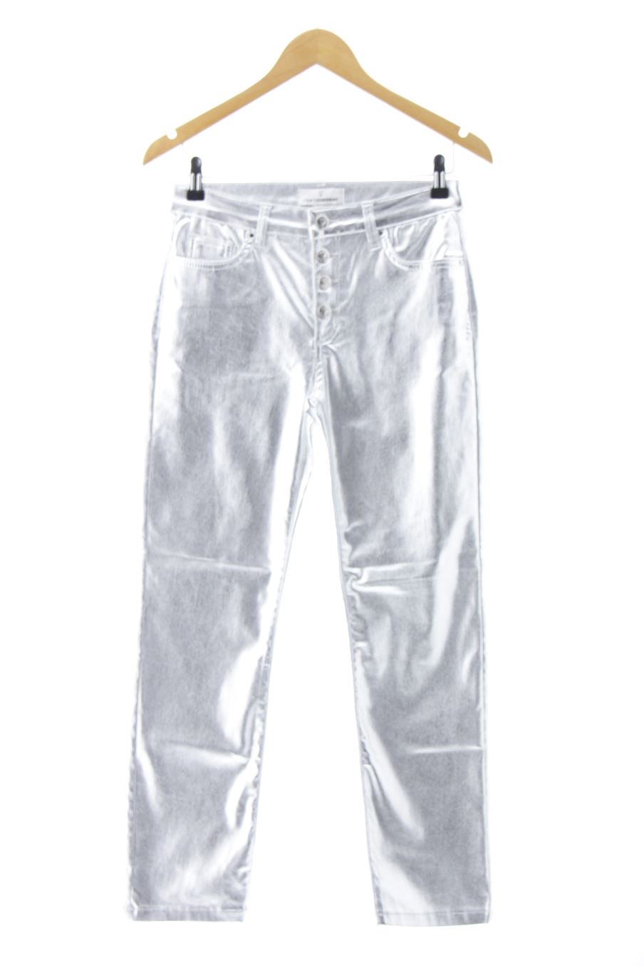 Pantalón de LOLA CASADEMUNT de la talla 36, de color plateado de sintético