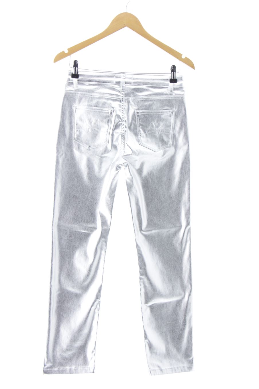 Pantalón de LOLA CASADEMUNT de la talla 36, de color plateado de sintético