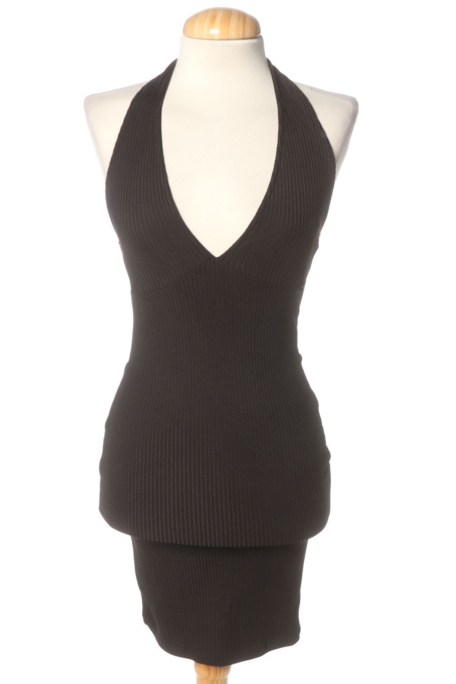 Vestito casual de Bershka de la talla XS, de color nero