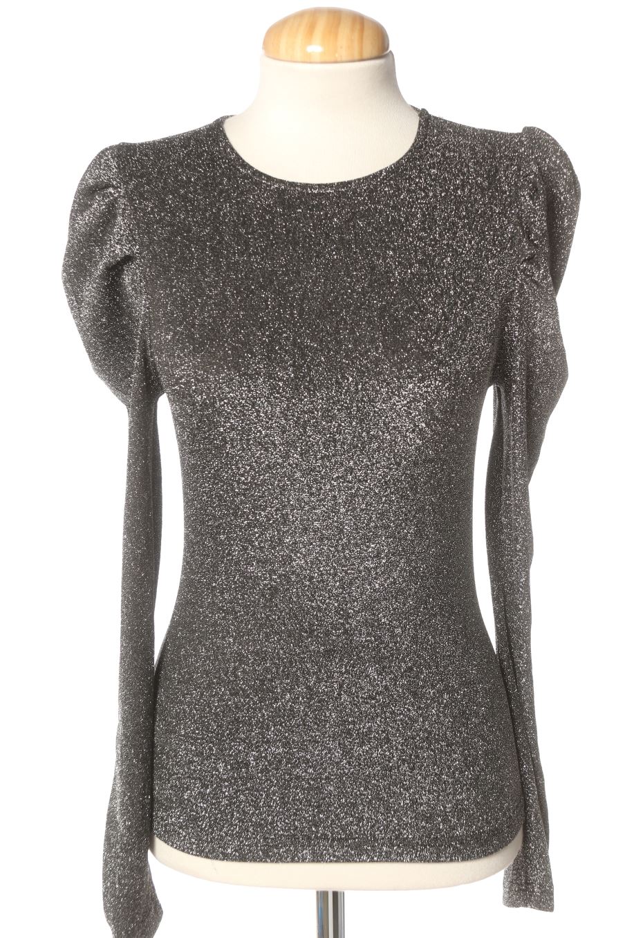 Blouse à manches longues Only de la taille XS, de couleur argenté