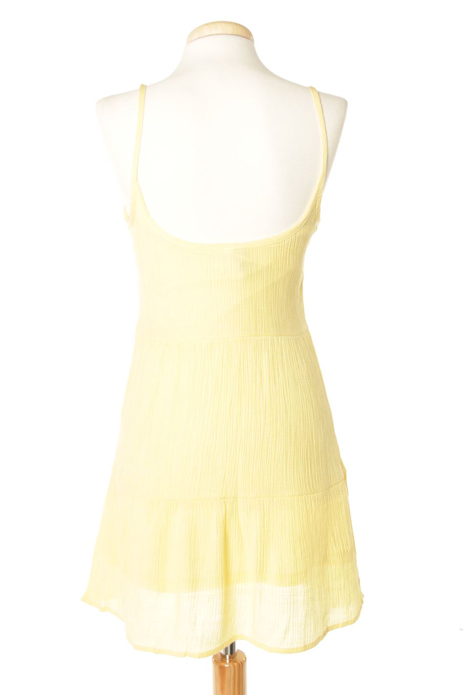 Robe casual H&M de la taille 34, de couleur jaune