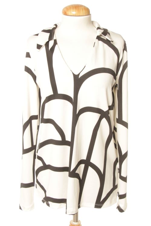 Blusa a maniche lunghe
