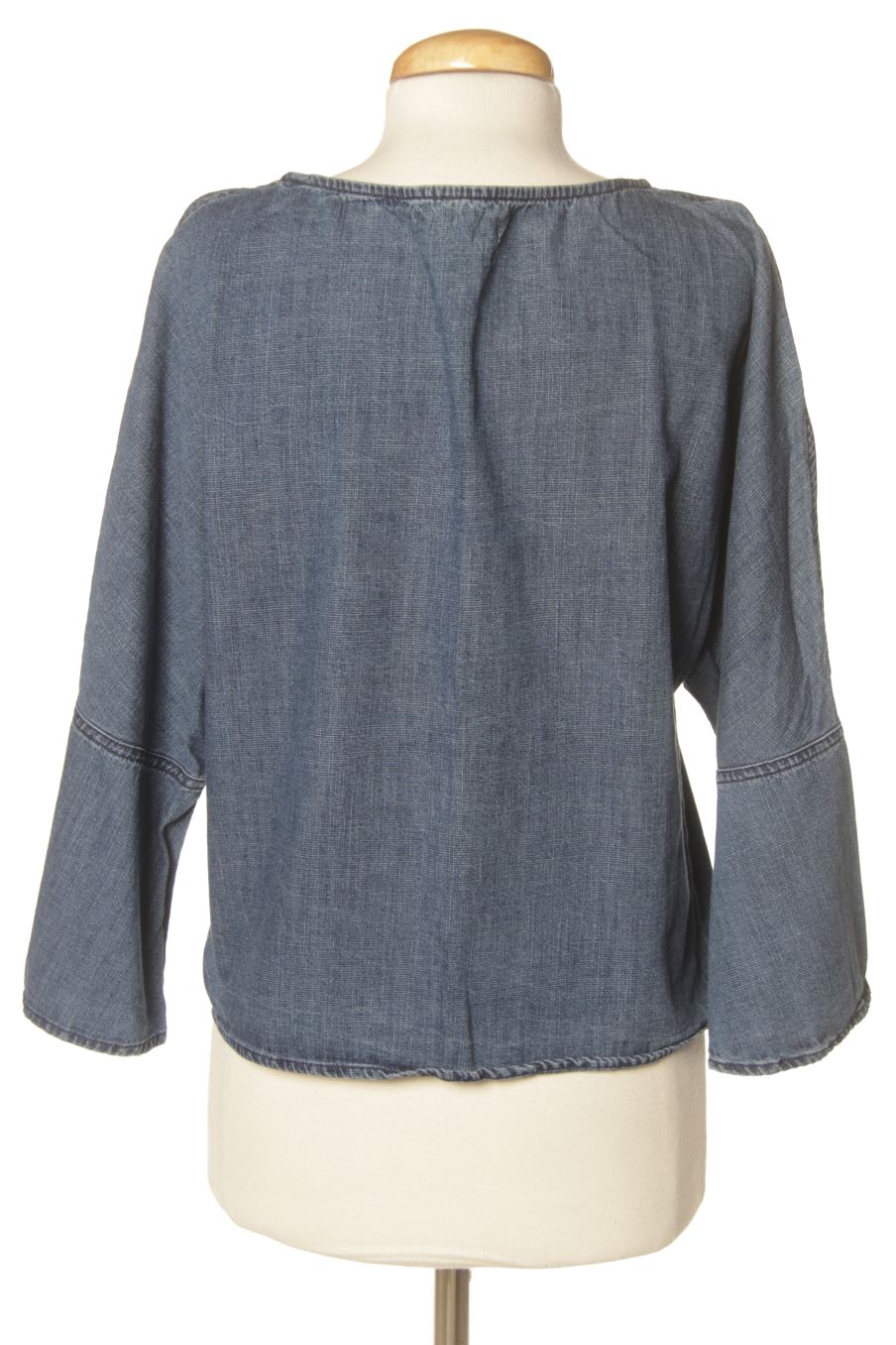 Blouse à manches longues Mango de la taille S, de couleur bleu