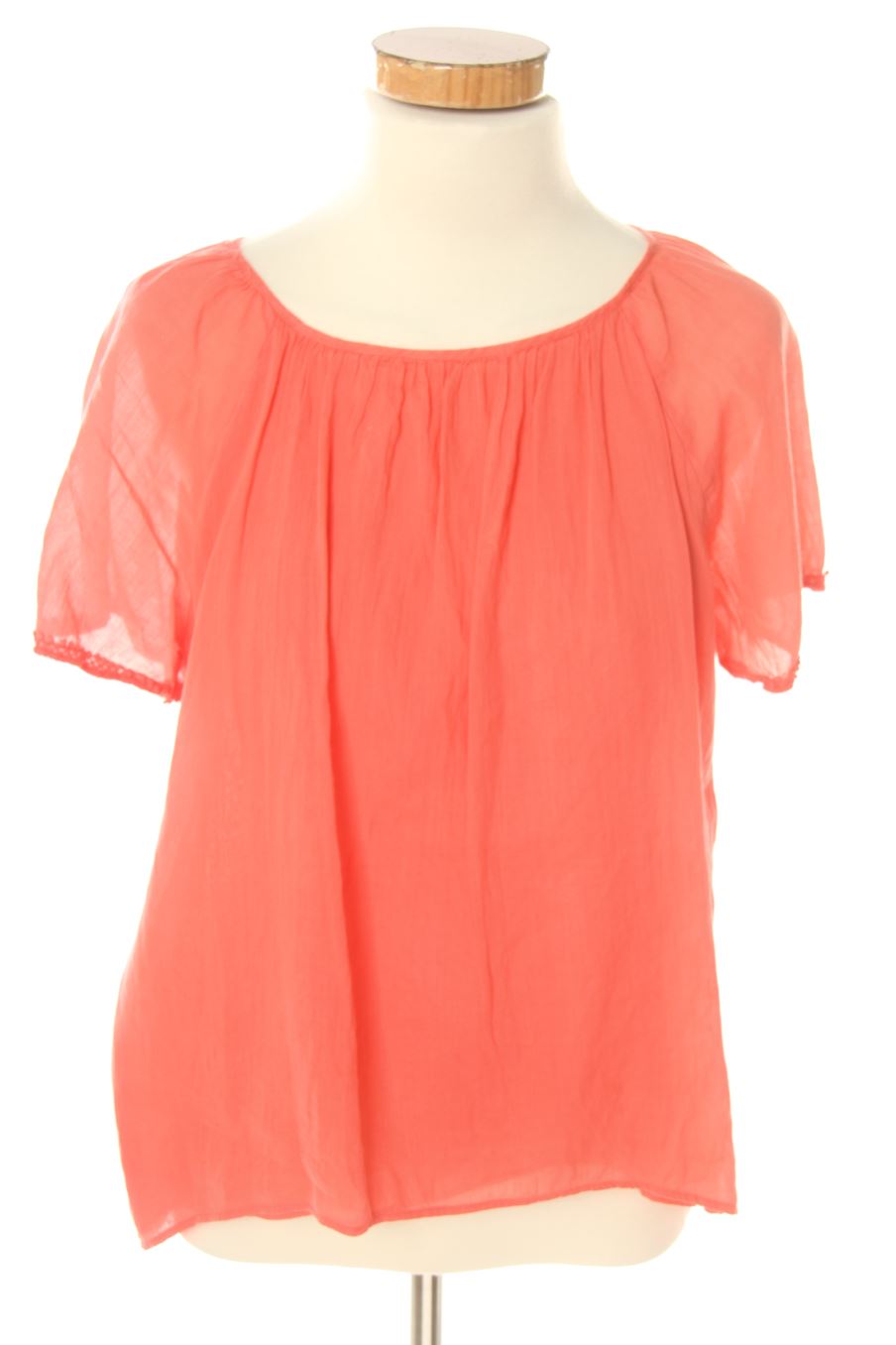 Blouse à manches courtes Zara de la taille S, de couleur rose