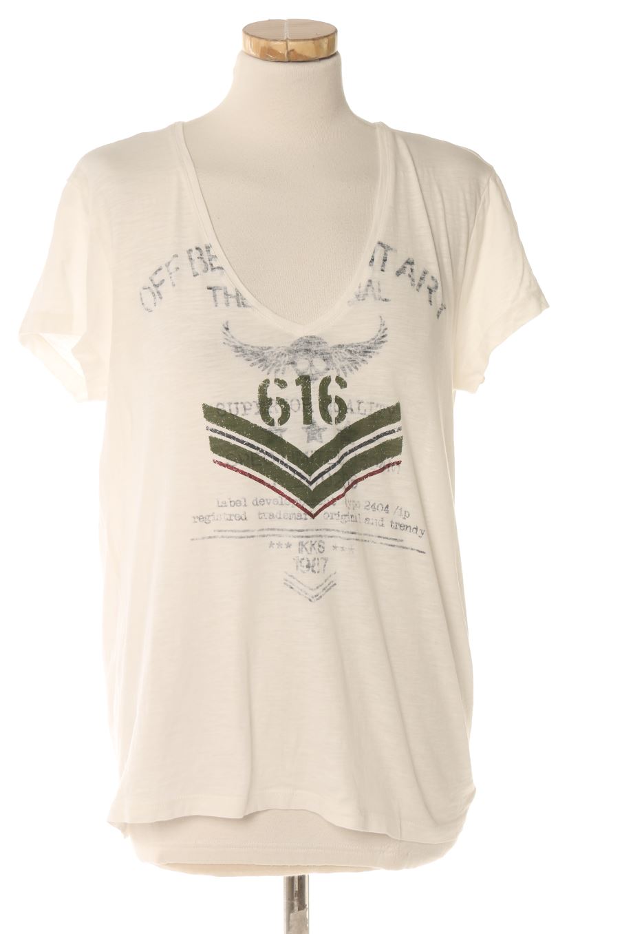 T-shirt Ikks de la taille M, de couleur blanc