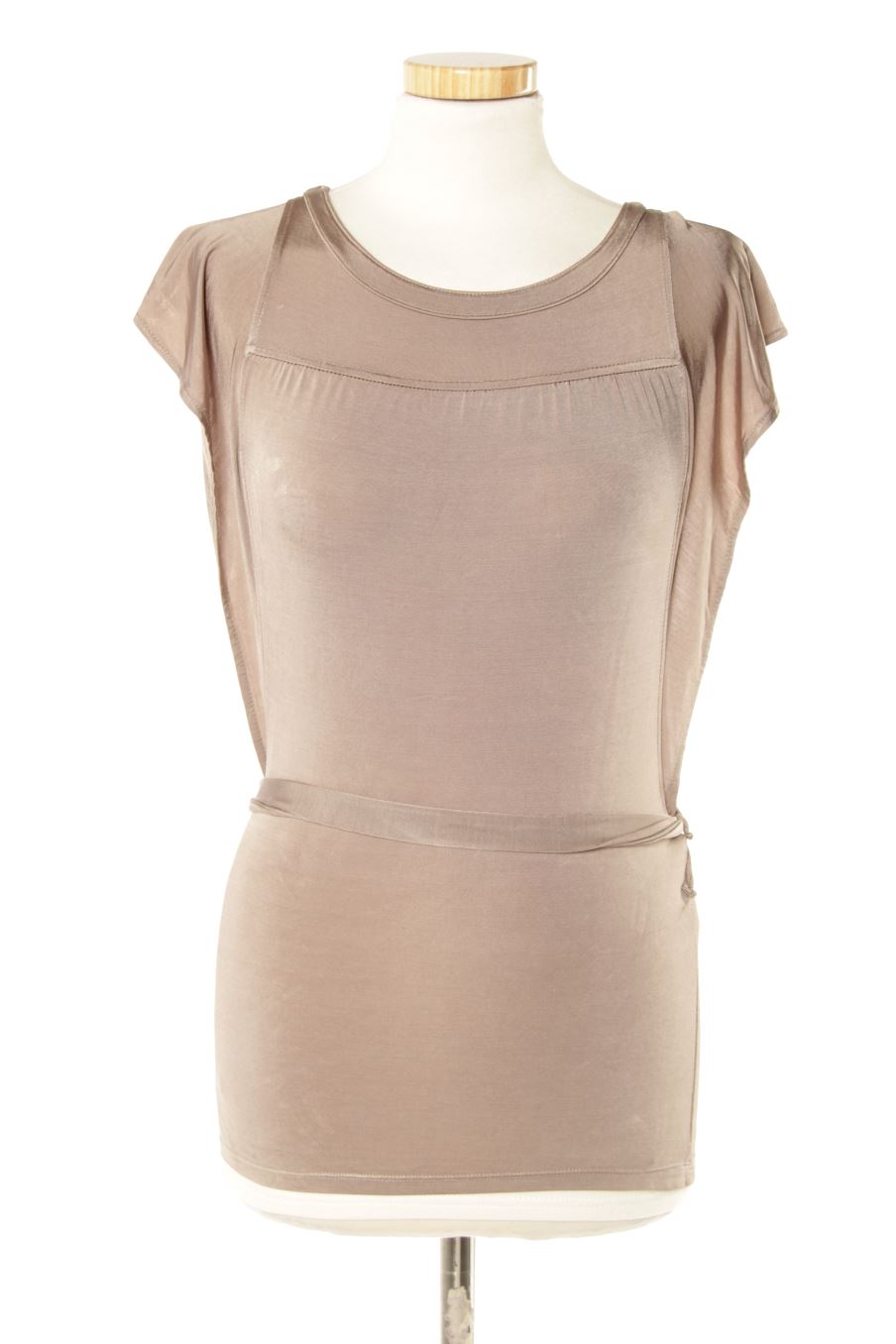 Blusa a maniche corte de Evening collection de la talla S, de color grigio
