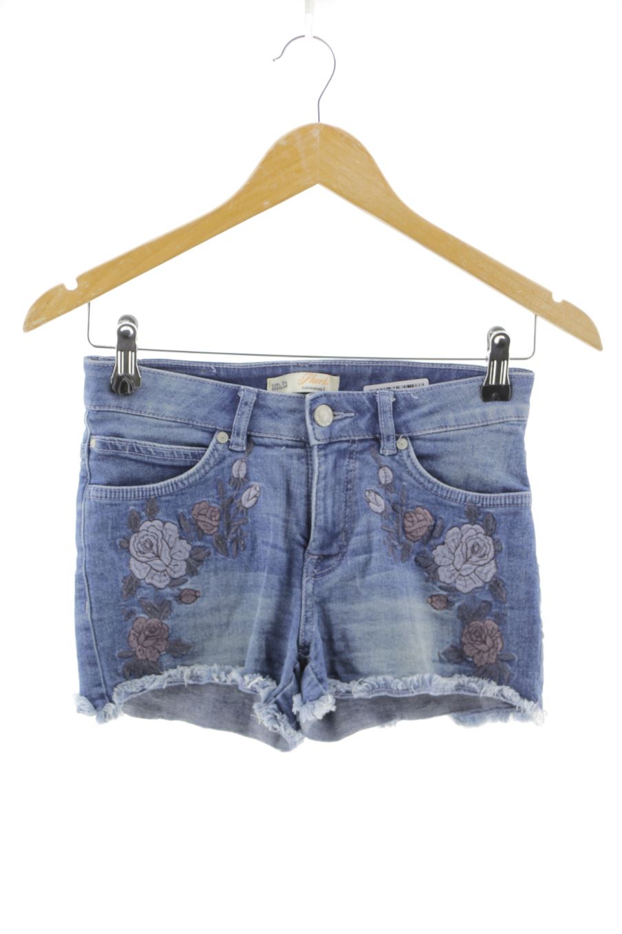 Shorts Clockhouse (C&A) de la taille 34, de couleur bleu de denim