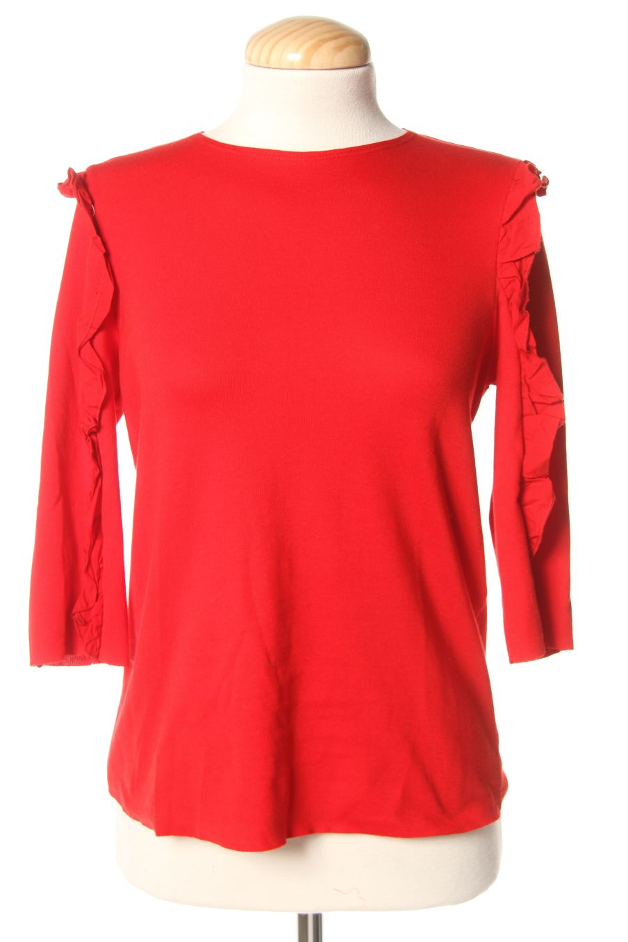 Camiseta manga larga de Trafaluc de la talla S, de color rojo