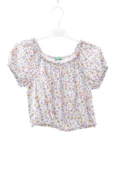 Blouse à manches courtes 7 ans Benetton