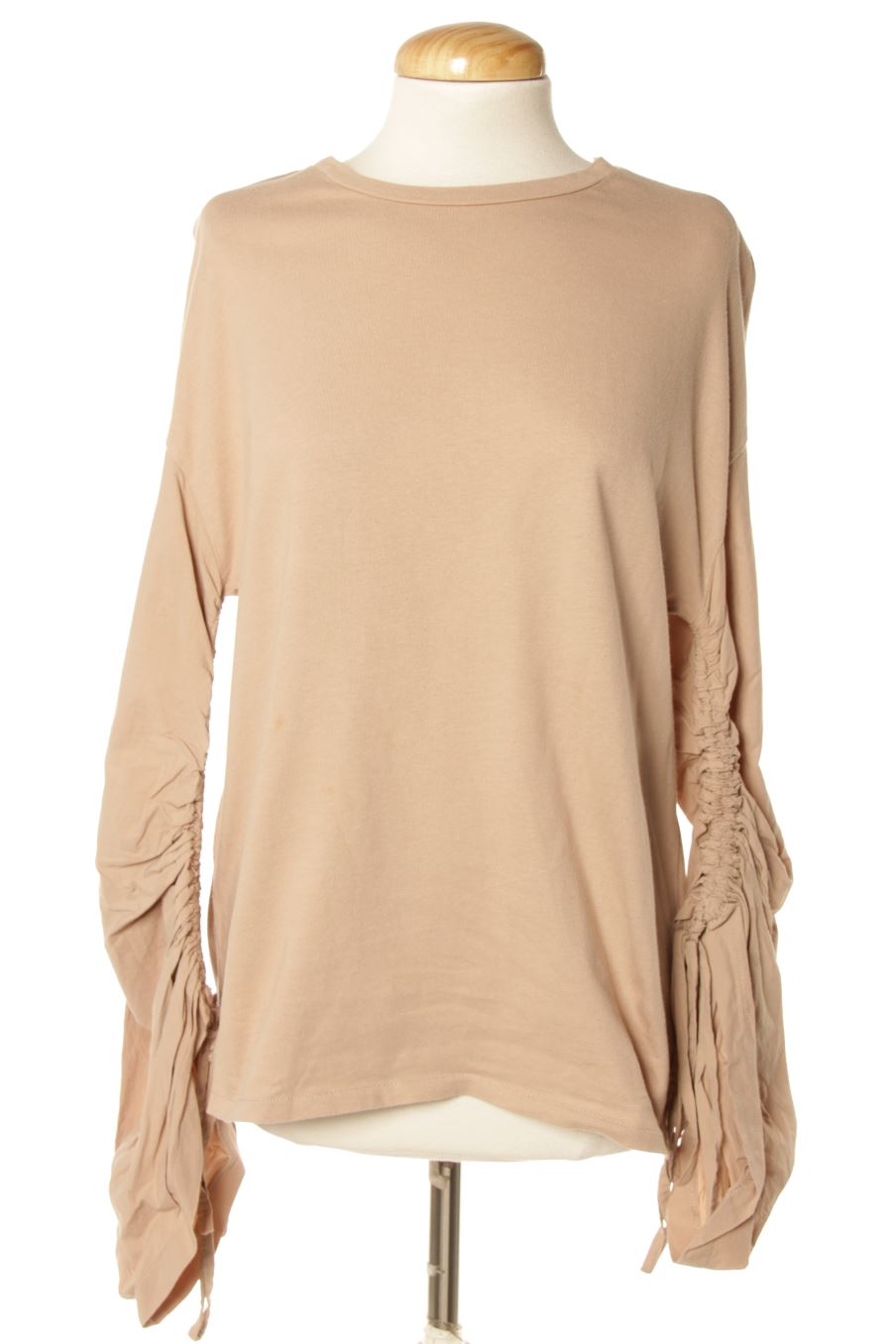 T-shirt à manches longues Trafaluc de la taille S, de couleur beige