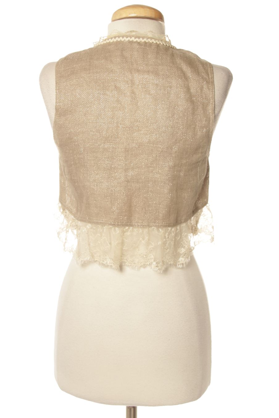 Chaleco de tela de Intimissimi de la talla XS, de color beige