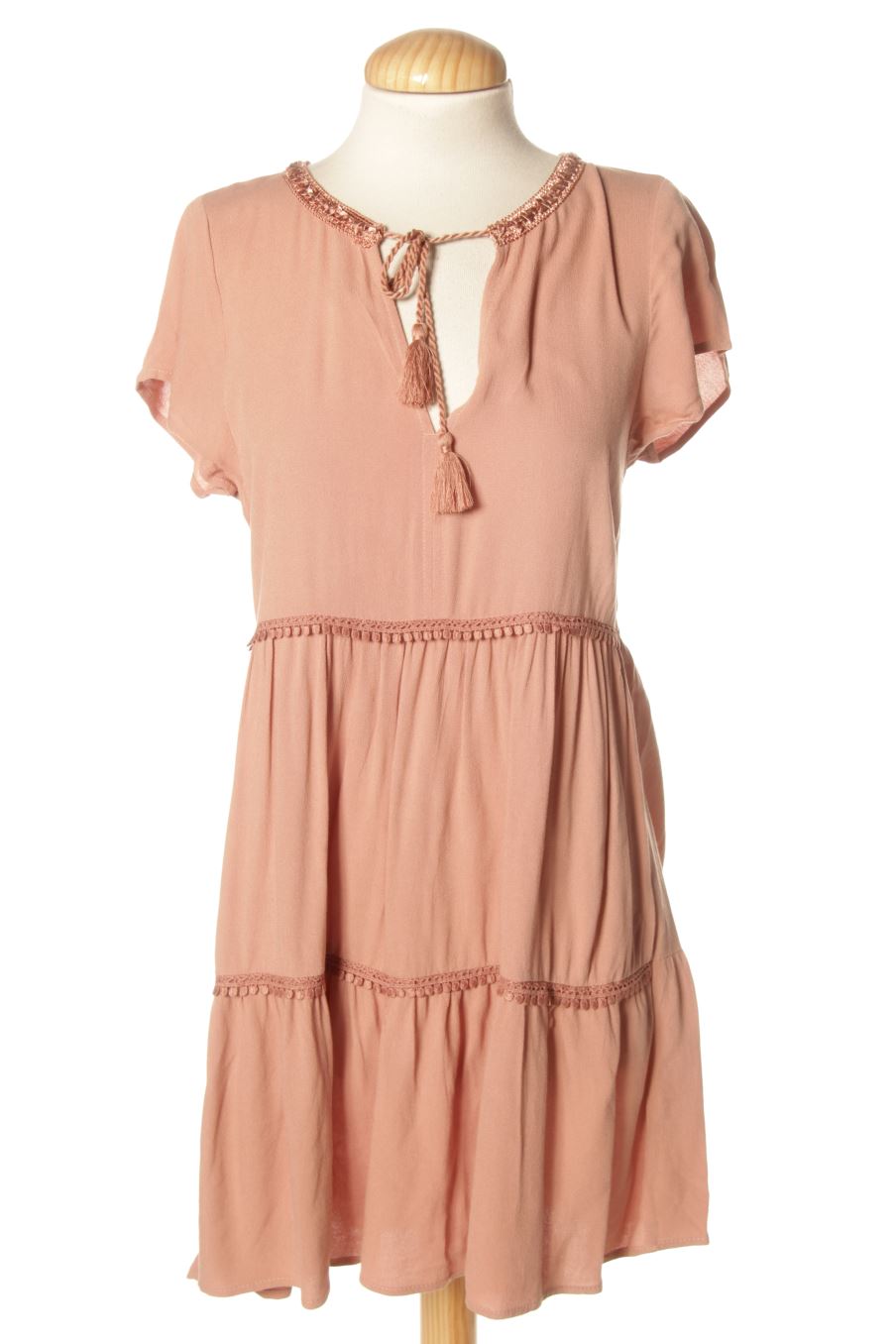 Robe casual H&M de la taille 32, de couleur rose