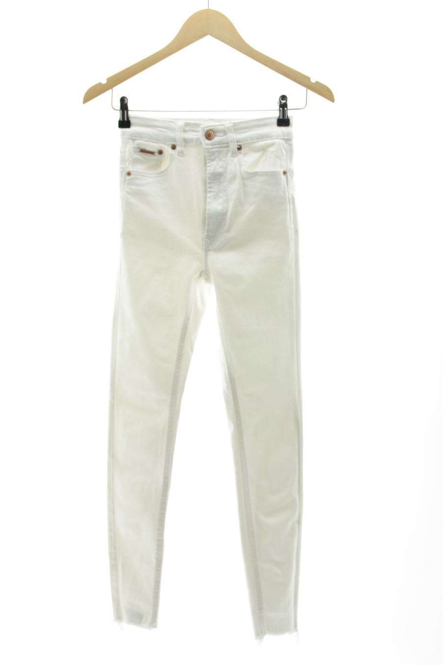 Jeans Stradivarius de la taille 32, de couleur blanc de denim