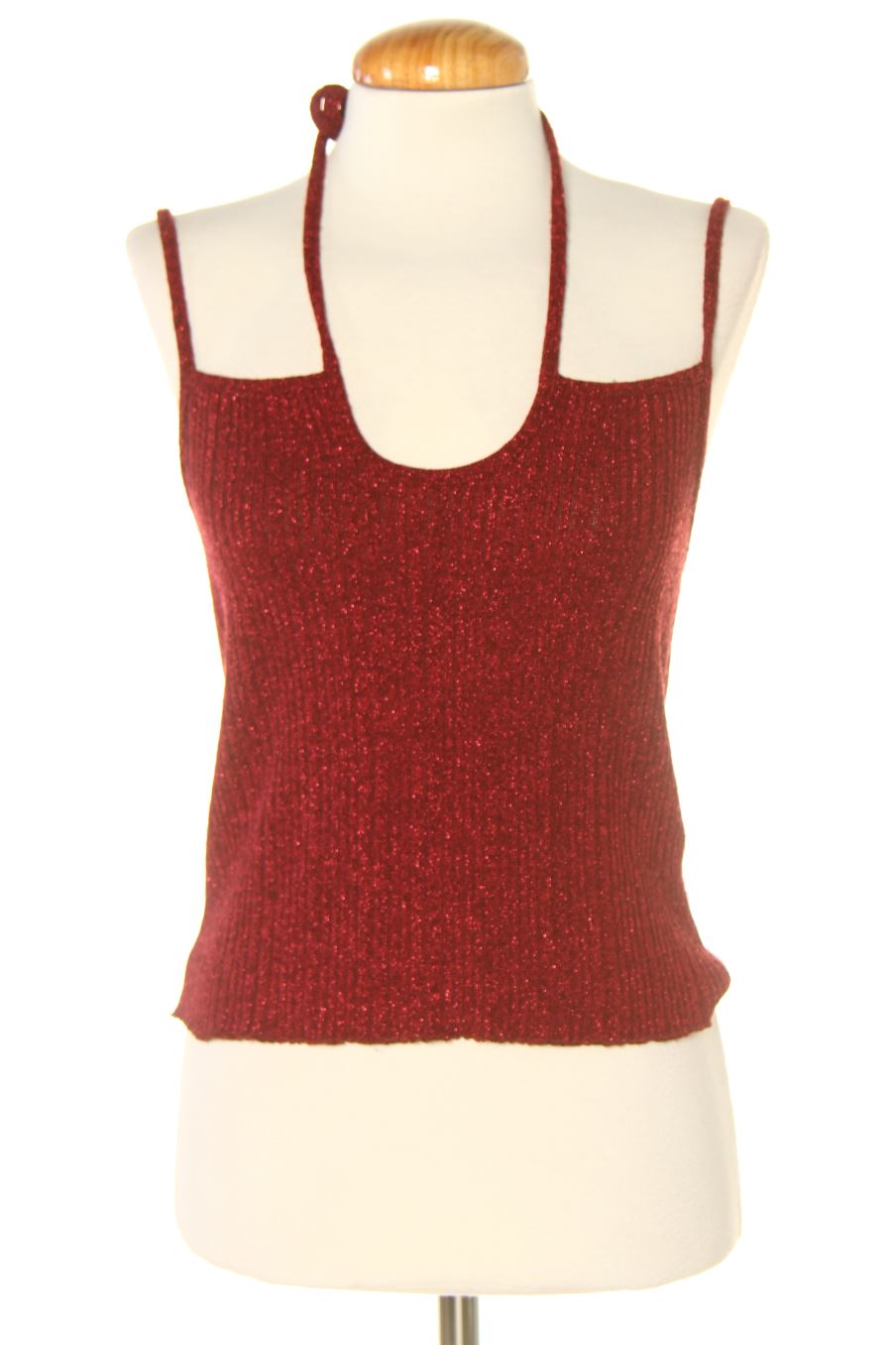 Top de noon de la talla M, de color burdeos