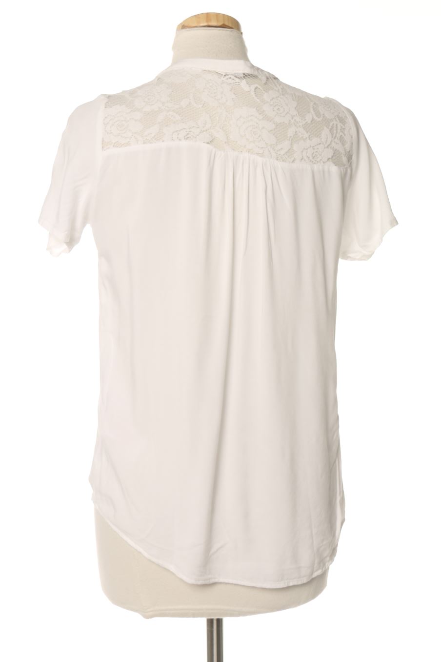 Blouse à manches courtes Jacqueline De Yong de la taille 34, de couleur blanc