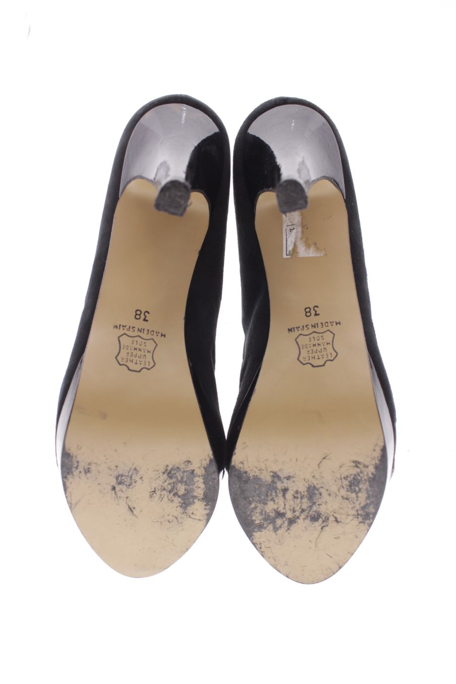 Zapatos de tacon de DONNA PIOLA de la talla 38, de color negro de