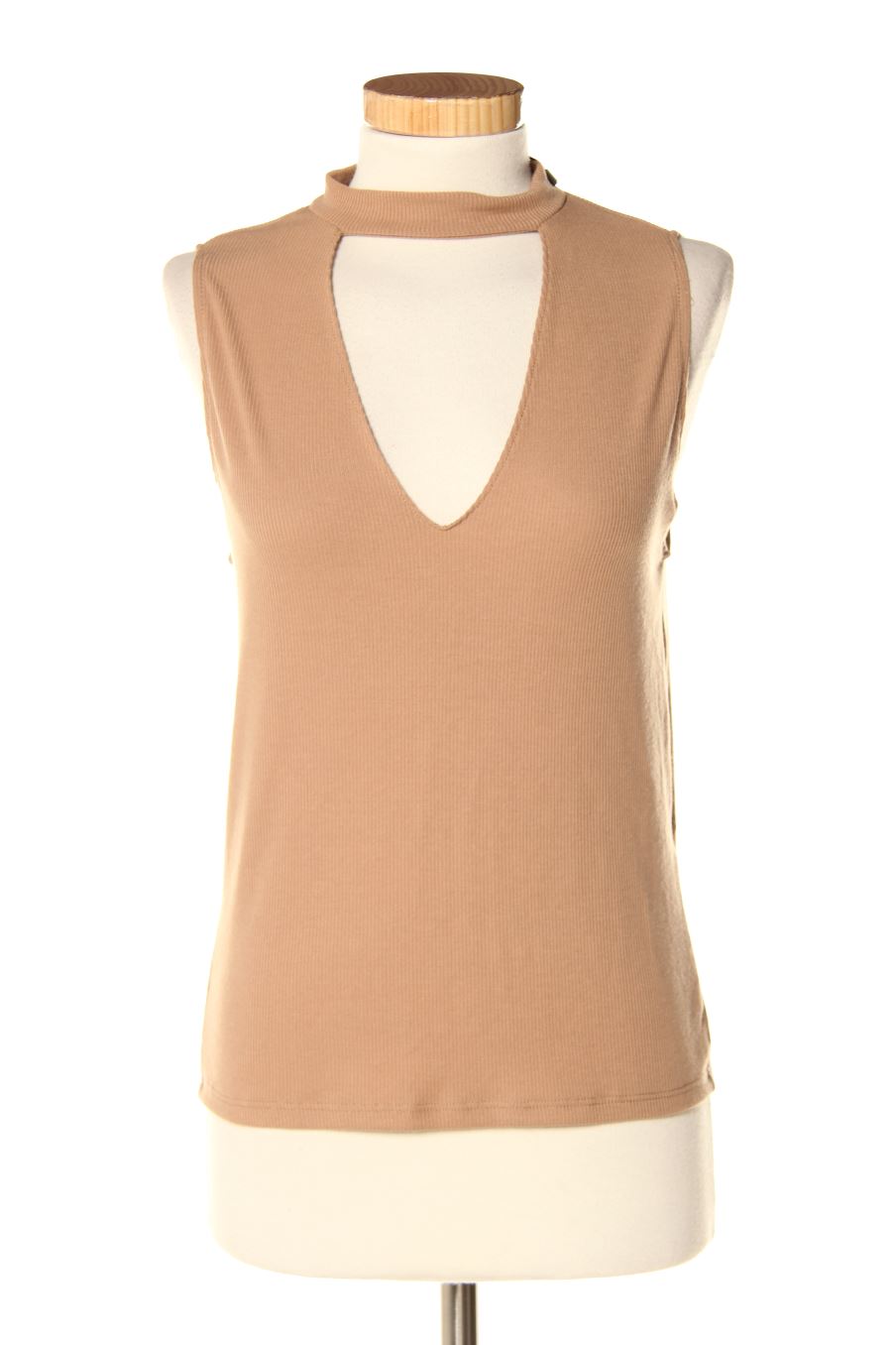 Top de Zara de la talla M, de color marrón