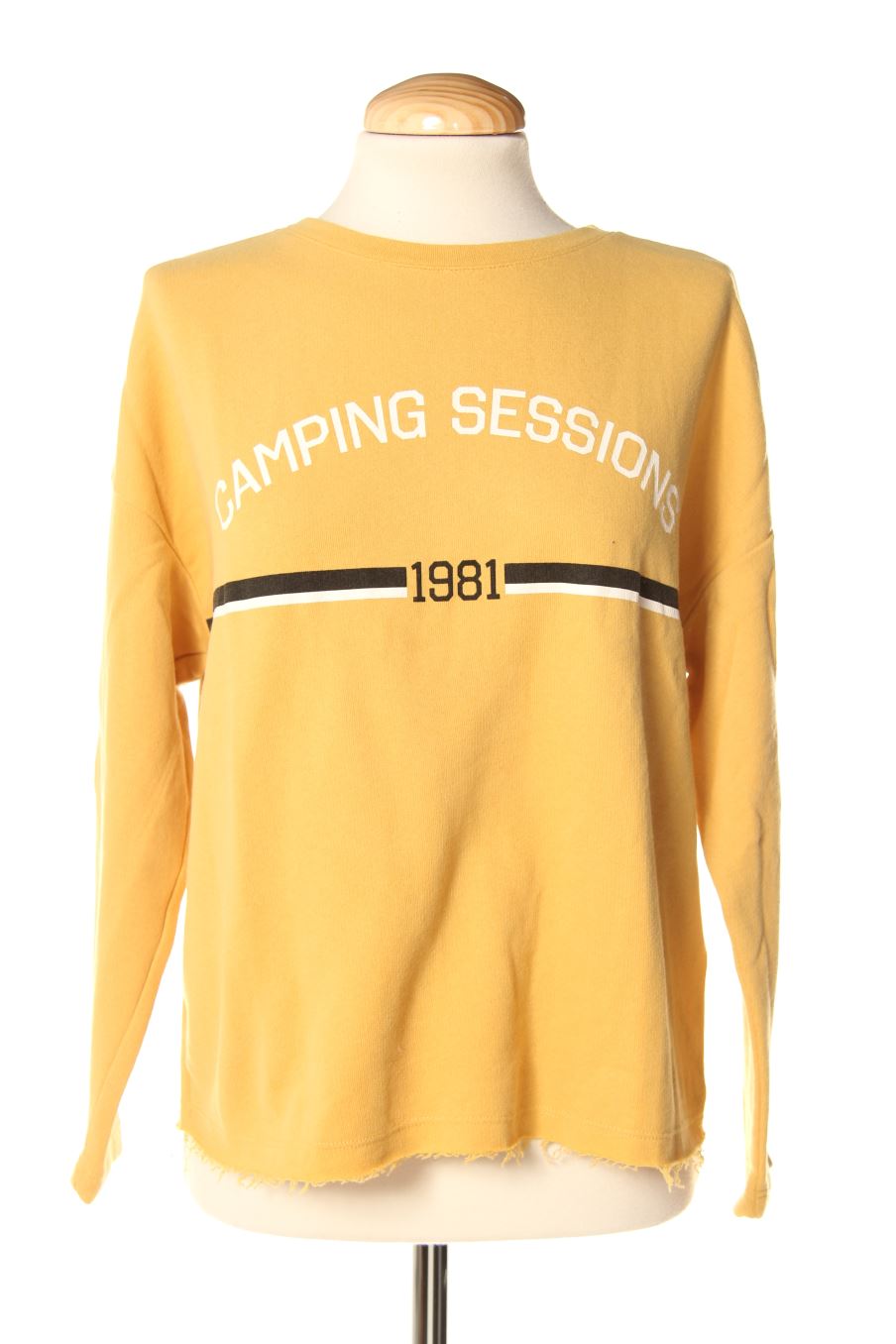 Sudadera de Pull & Bear de la talla S, de color mostaza