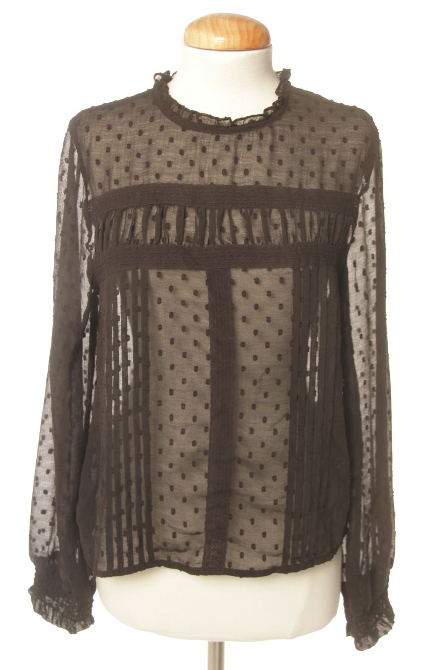 Blouse à manches longues C&A de la taille 36, de couleur noir