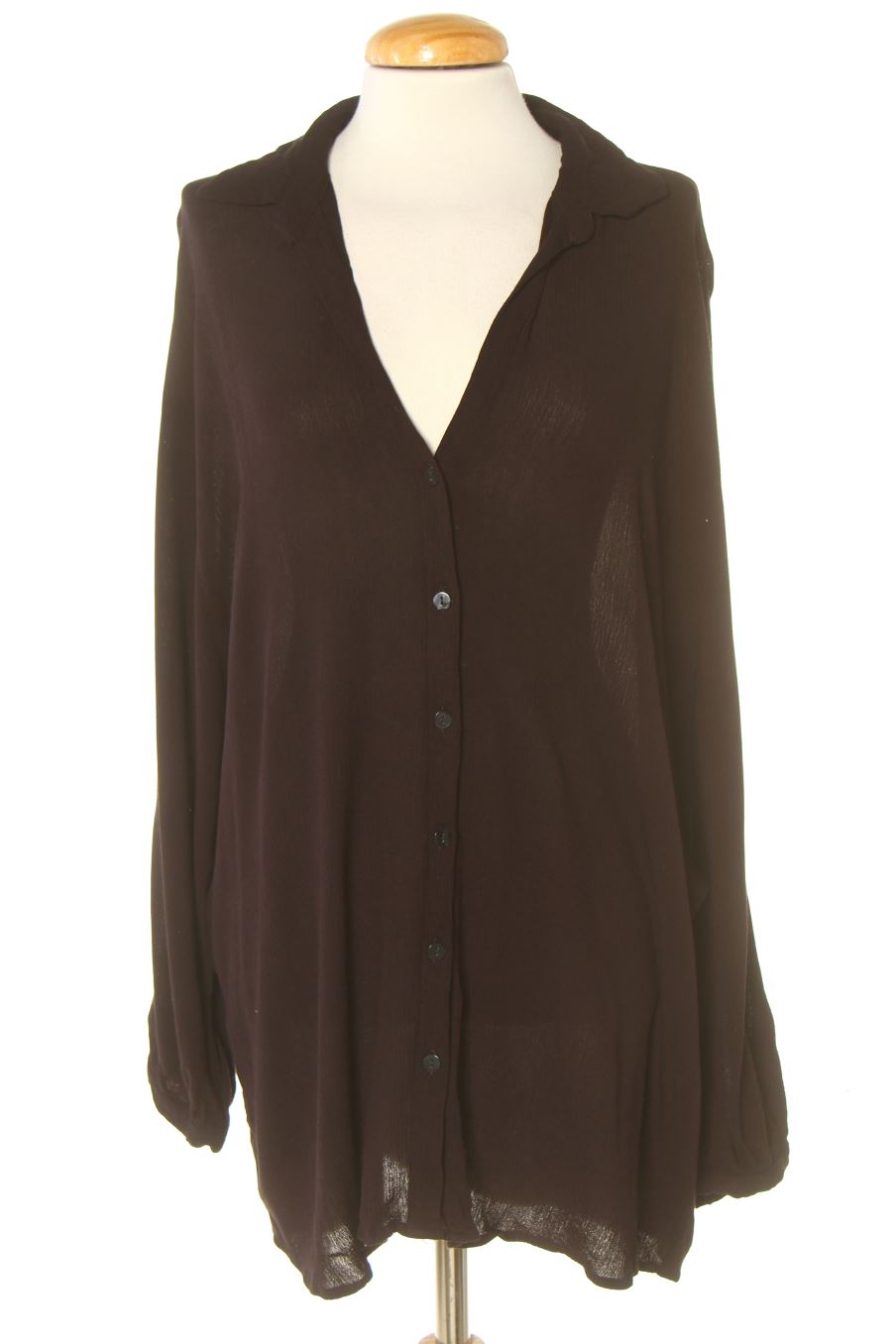 Blusa de manga larga de Stradivarius de la talla L, de color negro