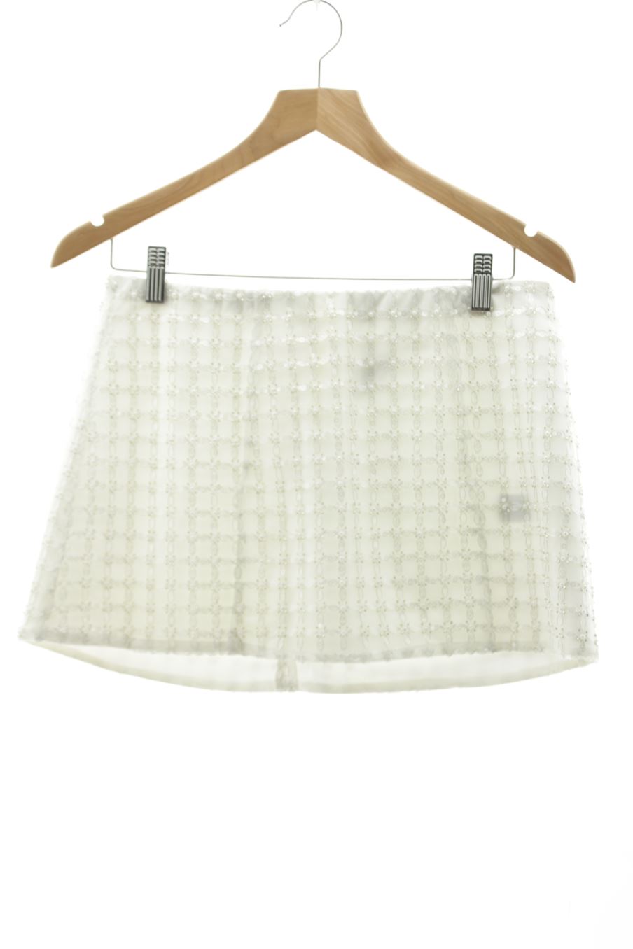 Jupe Bershka de la taille M, de couleur blanc