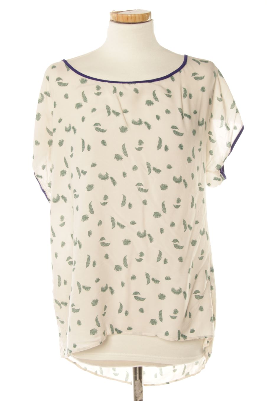 Blouse à manches courtes Trafaluc de la taille M, de couleur vert