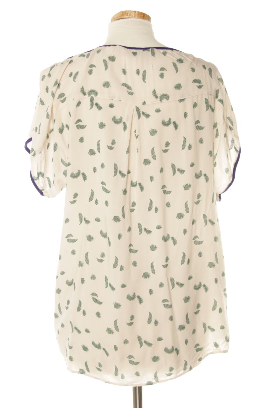 Blouse à manches courtes Trafaluc de la taille M, de couleur vert