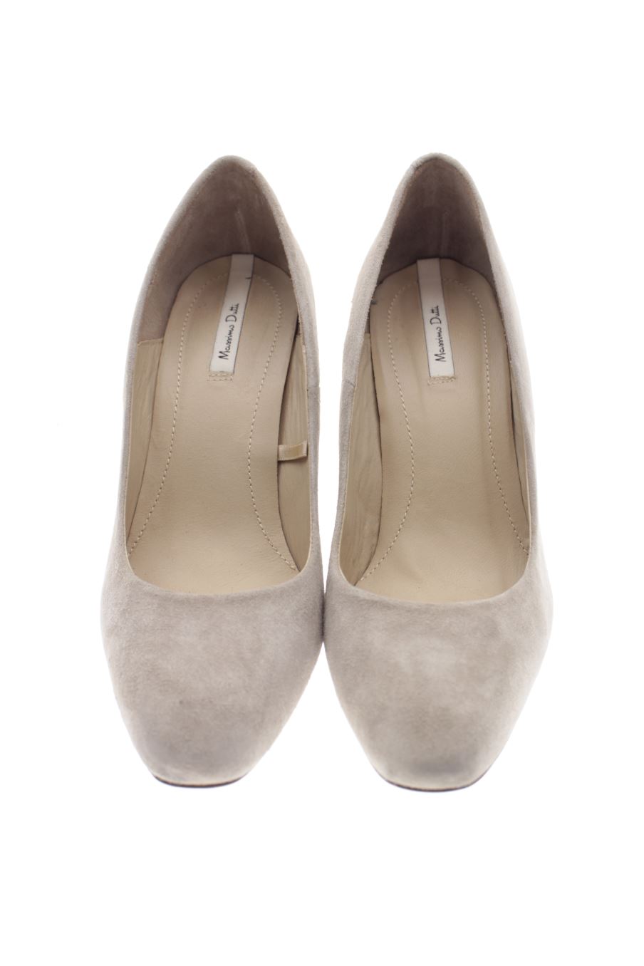Zapatos de tacon de Massimo Dutti de la talla 41, de color gris de