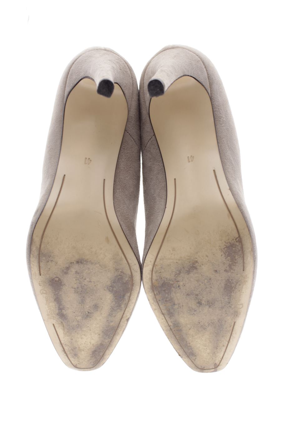 Zapatos de tacon de Massimo Dutti de la talla 41, de color gris de
