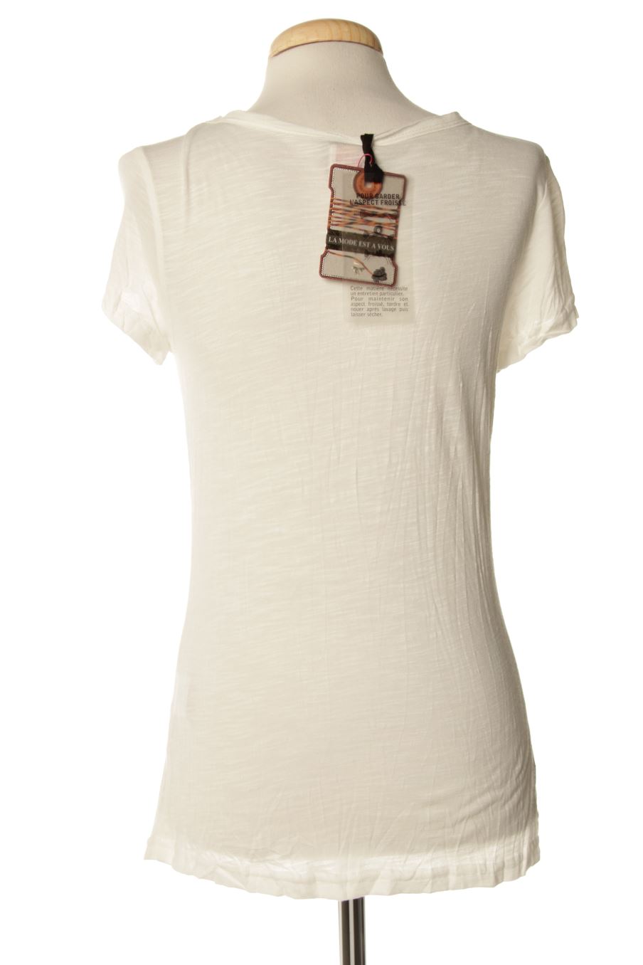 T-Shirt von La mode est a vous Größe S, Farbe Weiss, für