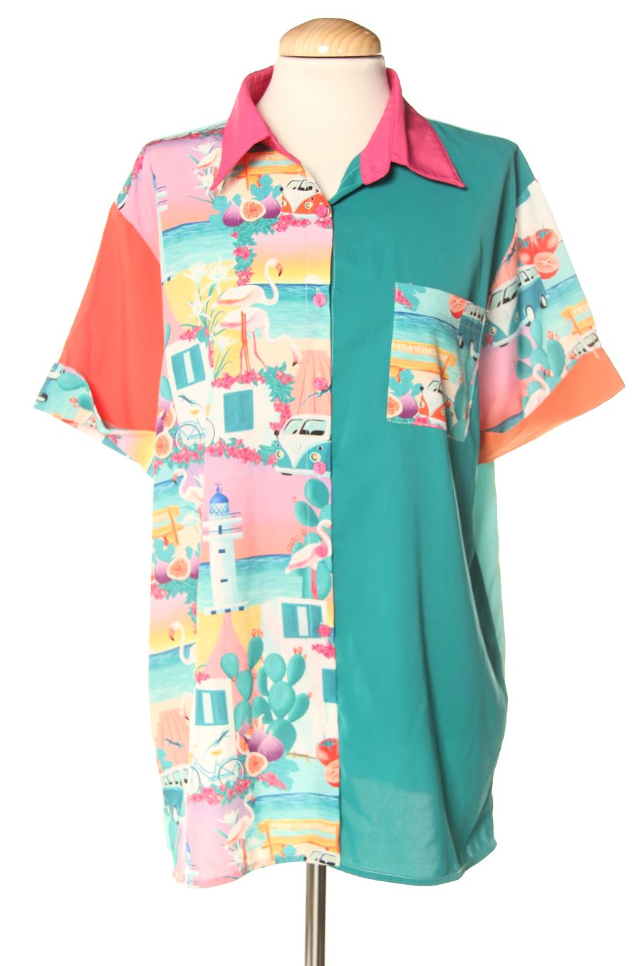 Chemise lolina de la taille L, de couleur imprimés