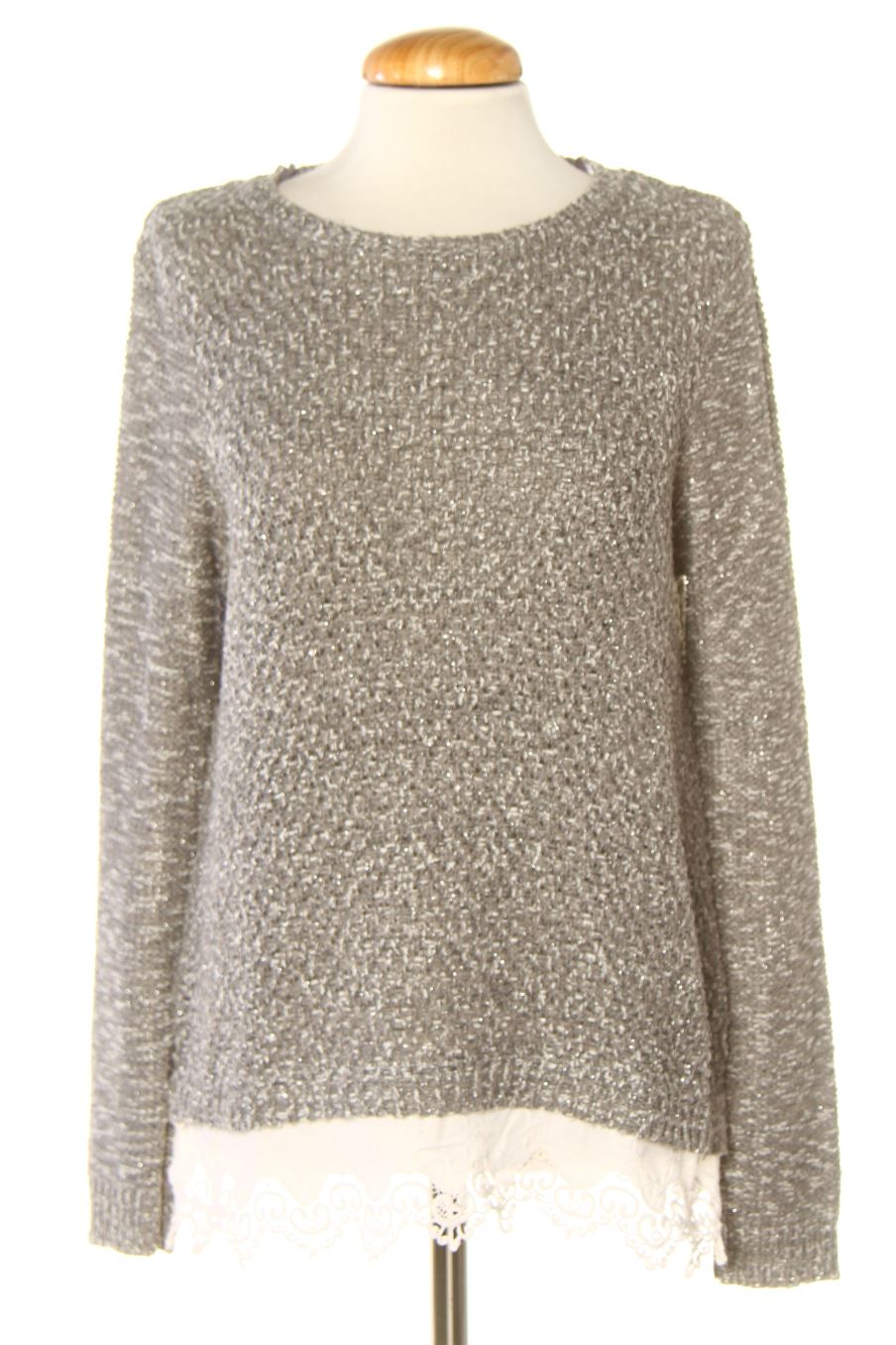 Pull Cortefiel de la taille M, de couleur gris
