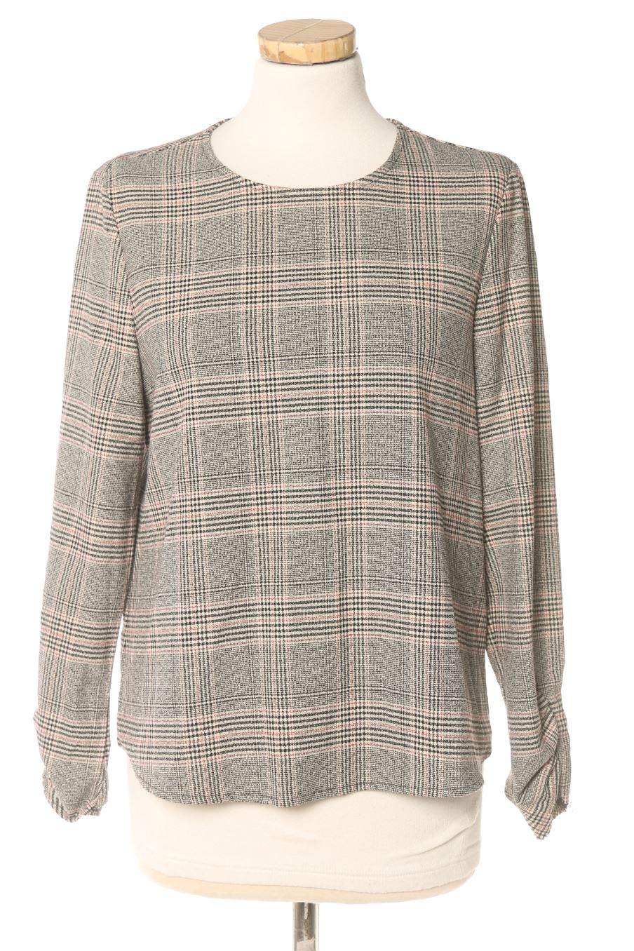 Langärmelige Bluse von Mango Größe S, Farbe Kariert, für