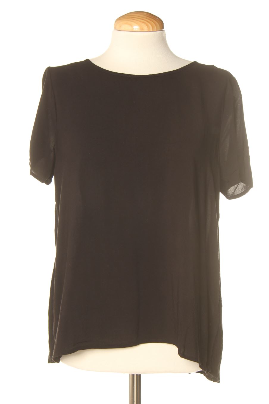 Blouse à manches courtes Benetton de la taille S, de couleur noir