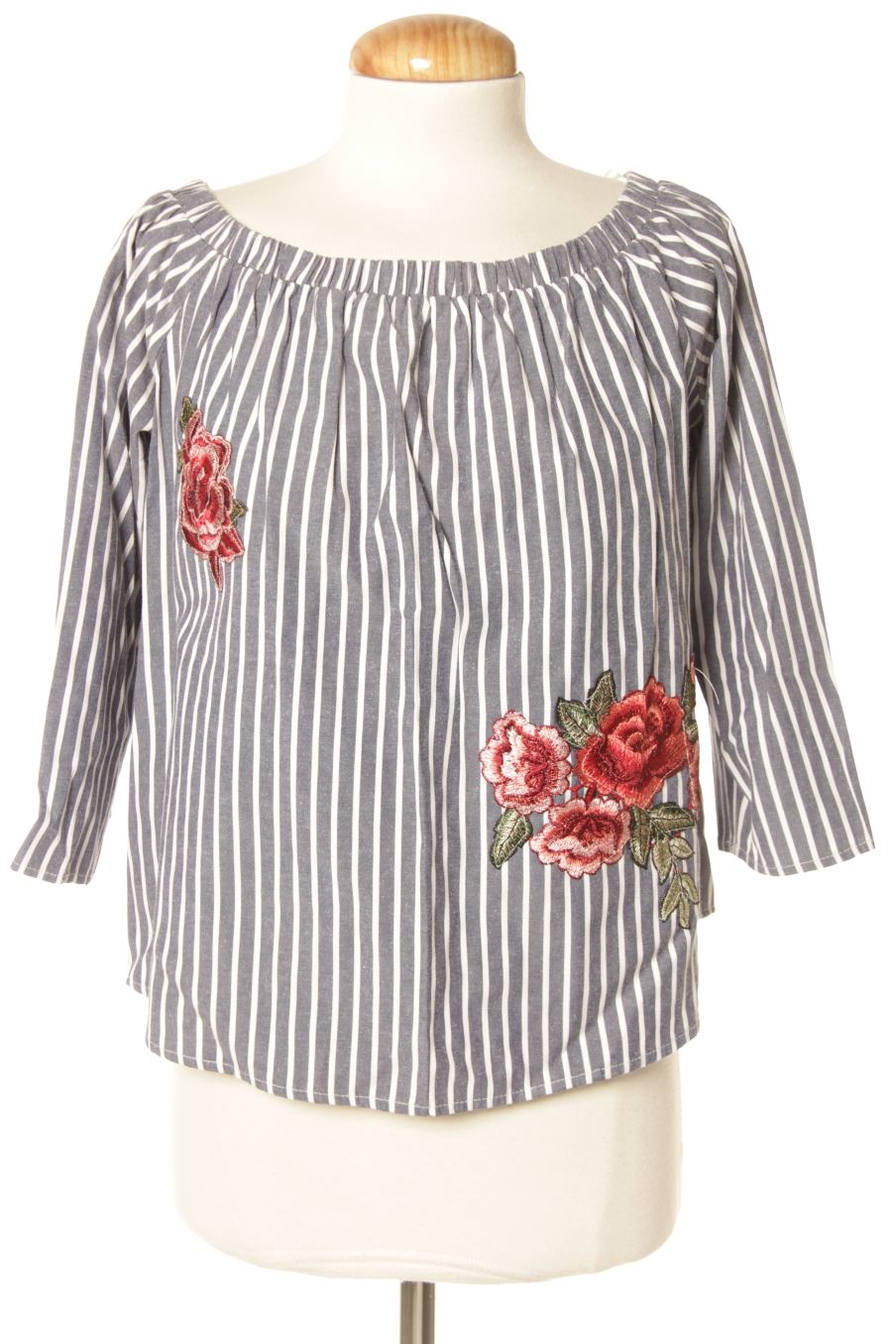 Langärmelige Bluse von PERCENTIL Größe M, Farbe Gestreift, für