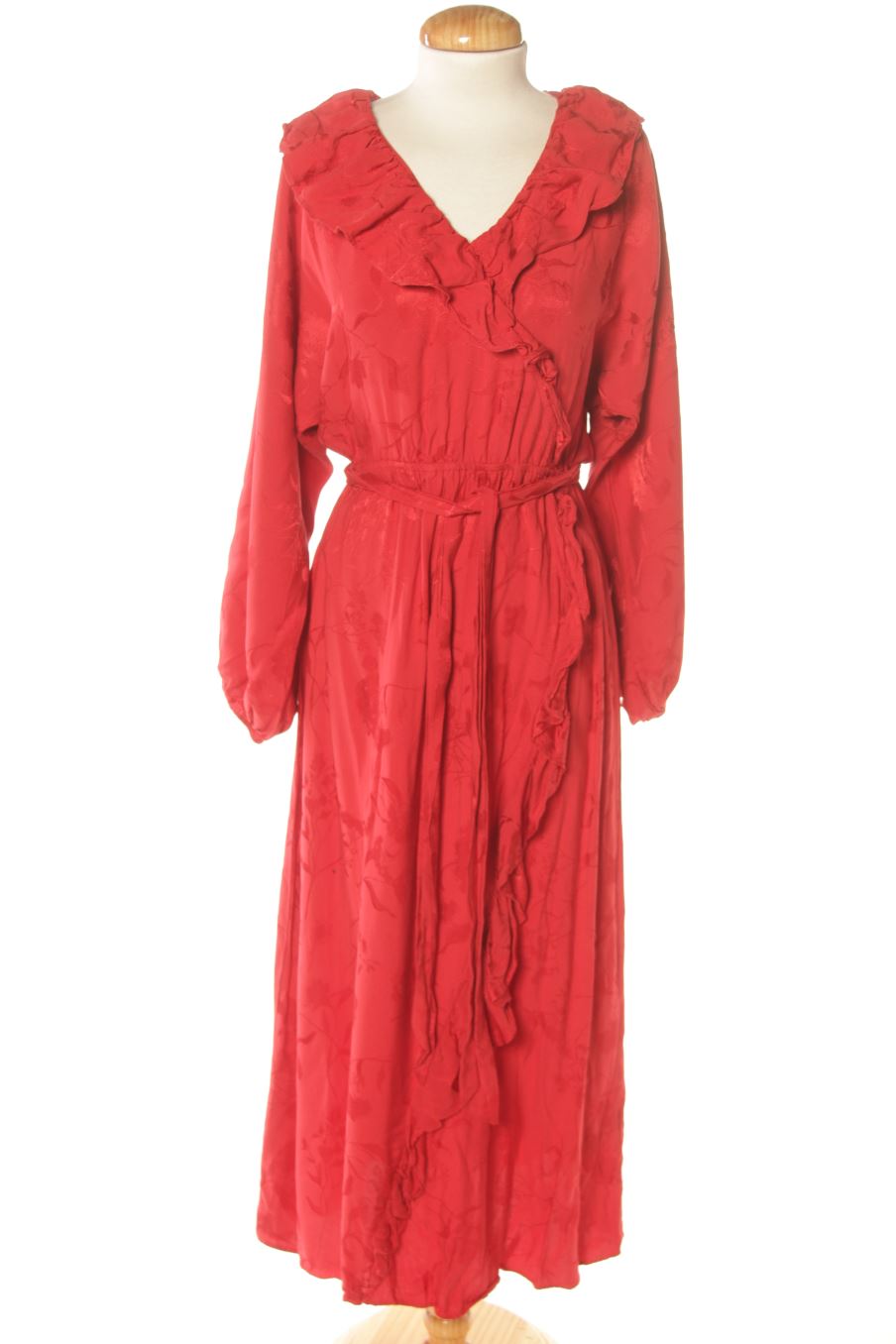 Robe casual H&M de la taille S, de couleur rouge