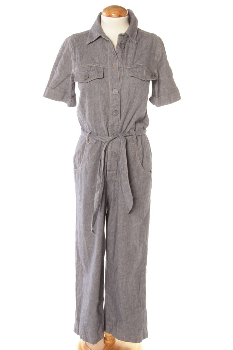 Mono de Massimo Dutti de la talla L, de color azul de ropa vaquera