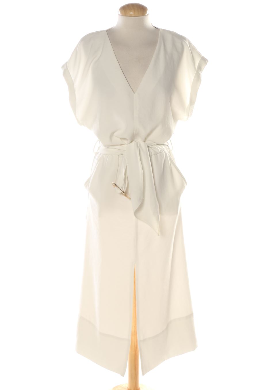 Vestito casual de Zara de la talla XS, de color bianco