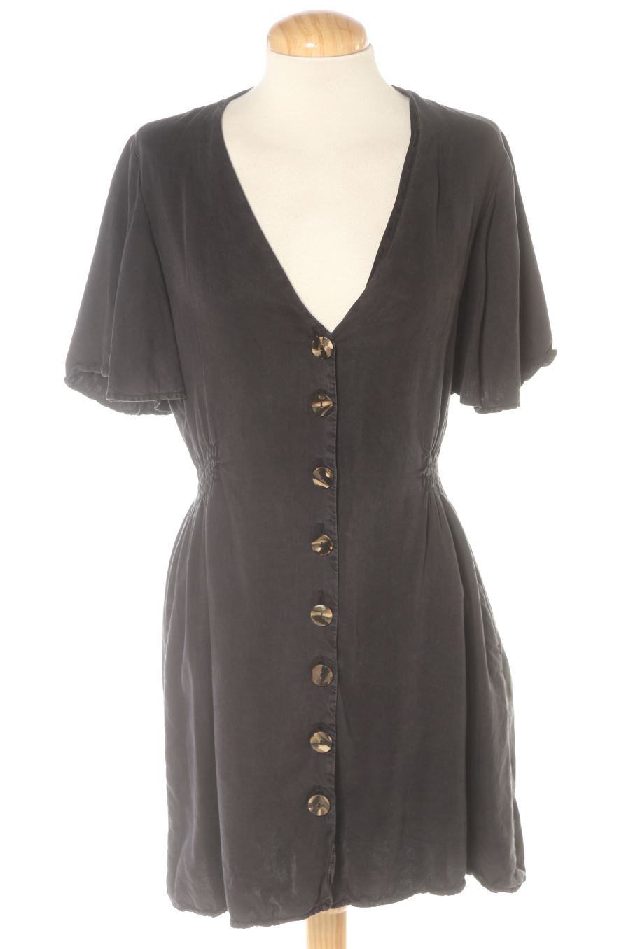 Vestido casual de Zara de la talla S, de color negro