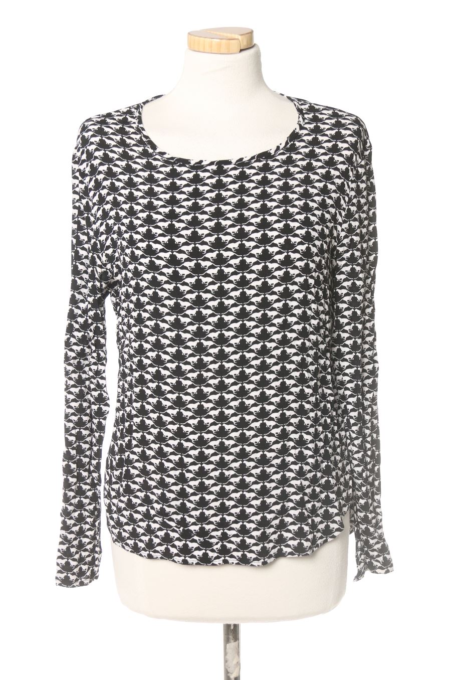Blusa de manga larga de H&M de la talla 36, de color negro